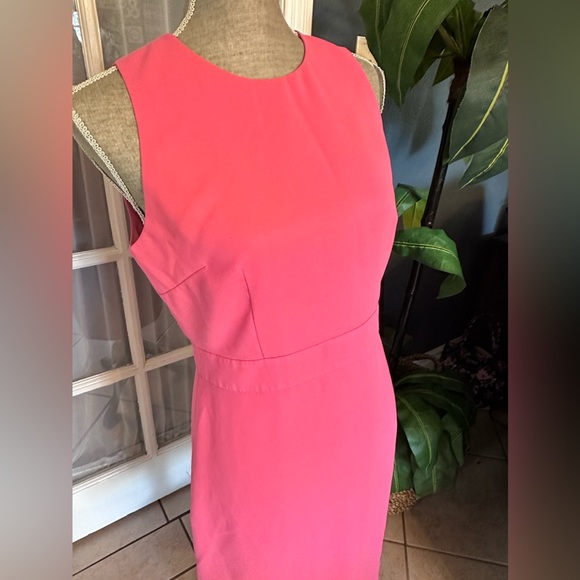 Women J.Crew Midi, Pink Sheath/Pencil dress. - Picture 5 of 9
